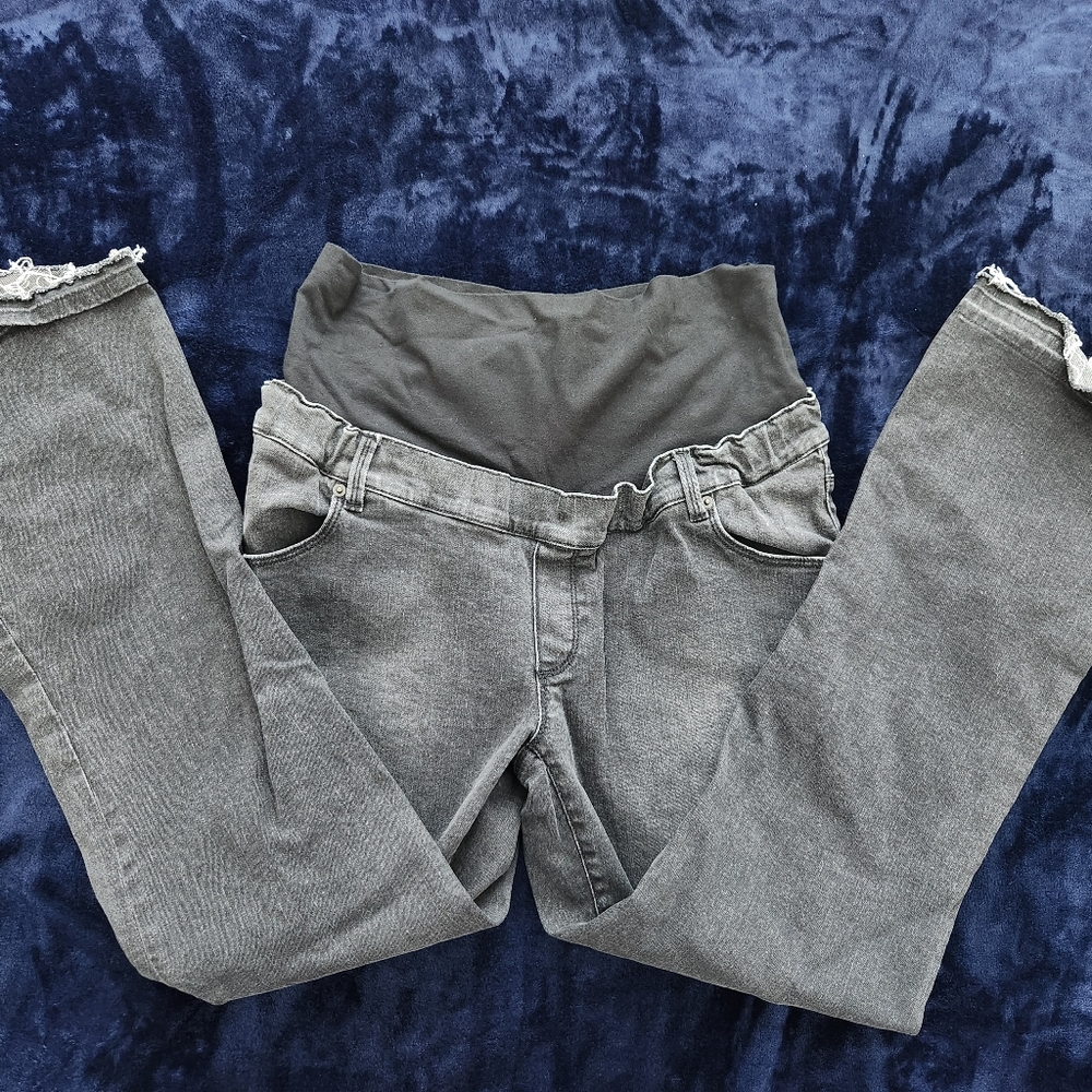 Attesa black/gray maternity jeans